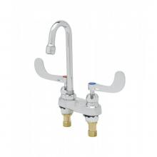 T&S Brass B-0892-CR-LF05 - 4'' Centerset Mixing Fct, Ceramic Cartridges, Swivel GN w/ 0.5 GPM Non-Aerated Outlet