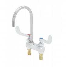 T&S Brass B-0892-CR7XPF15 - Medical Faucet, Deck Mount, XP Plain-End Gooseneck, Ceramas, 1.5 GPM Flow Control, B-WH4