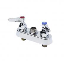 T&S Brass B-1110-LN - Workboard Faucet, Deck Mount, 4'' Centers, Lever Handles, Less Nozzle