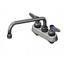 T&S Brass B-1112-CR - 4'' Workboard Faucet, Deck Mount, Cerama Cartridges, 10'' Swing Nozzle, Lever