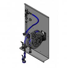 T&S Brass B-1436 - Complete SS Hose Reel System w/ SS Backplate