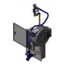 T&S Brass B-2339-02 - Hose Reel Assembly, 30' Closed Hose Reel, Cabinet w/ Control Valve & Temp Gauge, B-0963 V