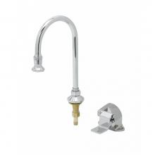 T&S Brass B-2464 - Single Pedal Valve & Dummy Rigid/Swivel Gooseneck w/ 2.2GPM Rosespray Outlet