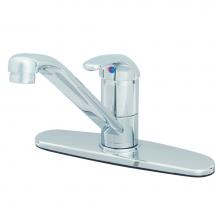 T&S Brass B-2731 - Single Lever Faucet, 9'' Spout, Swivel Base, Flex Supplies, 10'' Deckplate