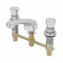 T&S Brass B-2823-02 - Easyinstall Concealed Widespread w/ Push-Down Metering, Lavatory Spout w/ 0.5 GPM Outlet