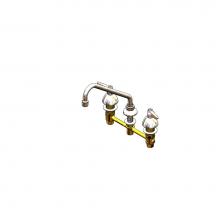 T&S Brass B-2854-CR - Lav Faucet, Concealed Bdy, 8'' Cntrs, Ceramic Cart, Lever Handles, 9'' Swing N