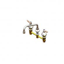 T&S Brass B-2855-060X-VR - Lav Faucet, Concealed Bdy, 8'' Cntrs, Comp Cart, Levr Hndls, 8'' Swng Nozl, 2.