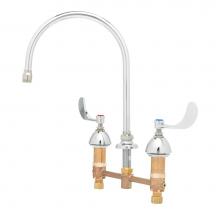 T&S Brass B-2866-01 - Medical Faucet, 8'' Centers, Swivel/Rigid Geneck w/2.2 GPM Aerator, 4'' Wrist
