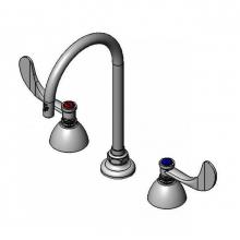 T&S Brass B-2866-05FC12 - Concealed Widespread Faucet, 8'' Centers, 133XP-F12 Swivel Gooseneck, 1.2 GPM Flow Contr