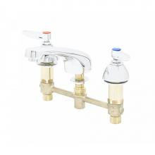 T&S Brass B-2990-F05 - Easyinstall Concealed Widespread w/ Eterna, Levers, & Lavatory Spout w/ 0.5 Gpm Non-Aerated Sp