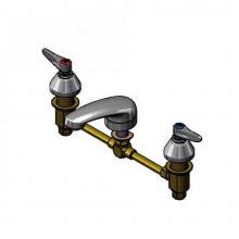 T&S Brass B-2990-L - Lavatory Faucet, Concealed Body, 12'' Centers, Cast Basin Spout, Lever Handles