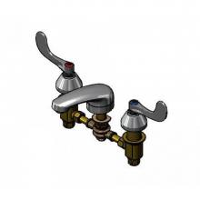 T&S Brass B-2992-WH4 - Lavatory Faucet, Concealed Body, Swivel Joint, 8'' Centers, Cast Spout, 4'' Ha