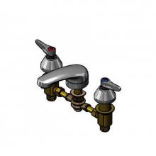 T&S Brass B-2992 - Lavatory Faucet, Concealed Body, Swivel Joint, 8'' Centers, Cast Spout, Lever Handles