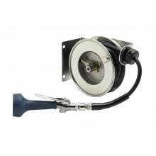 T&S Brass B-7102-08M - Hose Reel, Open, Stainless Steel, 3/8'' ID x 12' Hose, B-0108 Spray Valve