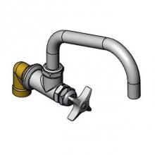 T&S Brass BF-0299-08 - Single Wall Mount Big-Flo Faucet, 8'' Swing Nozzle, 00LL Street Elbow