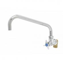 T&S Brass BF-0299-12 - Single Wall Mount Big-Flo Faucet, 12'' Swing Nozzle, 00LL Street Elbow