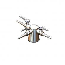 T&S Brass BL-4200-03 - Lab Turret, Tapered w/ (3) Hose Cocks