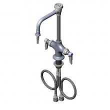 T&S Brass BL-5700-08-VR - Single Hole Deck Mount Lab Mix.Fct,Rigid Nzl,VR Pins,VR Screws,Lever Handles,VB,Serr.Tip