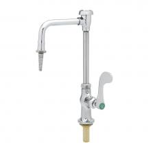 T&S Brass BL-5709-05 - Lab Faucet, Single Temperature, VB Swing Nozzle, Serrated Tip, 4'' Wrist Handle