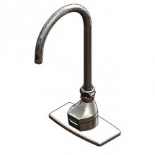 T&S Brass EC-3100-5XP15T4 - EC-3100-LN ChekPoint Electronic Faucet, XP Gooseneck, 1.5 gpm Flow Control, EC-TMV, and 4'&ap