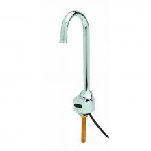 T&S Brass EC-3100-XP-LF10 - EC-3100 ChekPoint Electronic Fct, 120XP Rigid Plain-End Gooseneck, 1.0 gpm Flow Control