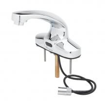 T&S Brass EC-3103-TMV - ChekPoint Electronic Faucet, Deck Mount, 4'' Centerset, AC/DC Control Module, TMV