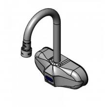 T&S Brass EC-3105-167X - ChekPoint Sensor Faucet, 4'' Wall Mount, Rigid Gooseneck, VR 2.2 GPM Aerator (Two-Hole I