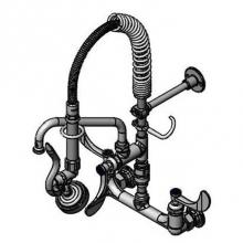 T&S Brass MPX-8WWV-08-CR - Mini-Pre-Rinse unit: B-0133 w/ B-0107-035, 8'' Swivel Nozzle, B-0970-Fez VB, Ceramas, Mi