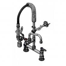 T&S Brass MPY-8DLN-06 - Mini-Pre-Rinse unit w/ B-0107-C, 6'' Swivel Nozzle, Lever Handles, Wall Bracket '&a