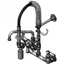 T&S Brass MPY-8WCV-08-CR - Mini-Pre-Rinse unit B-0133 w/ B-0107-C, 8'' Swivel Nozzle, B-0970-Fez Vb, & Ceramas