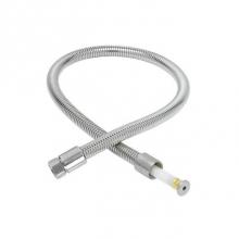 T&S Brass S-0024-H2A - 24'' Flexible Stainless Steel Hose, Less Handle