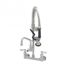 T&S Brass SMPF-8WLN-06 - Stainless Steel Mini-Pre-Rinse unit with S-0107-Y, 8'' Wall Mount with 6'' Swi