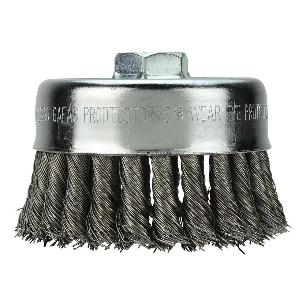 4 in. Carbon Steel Knot Wire Cup Brush