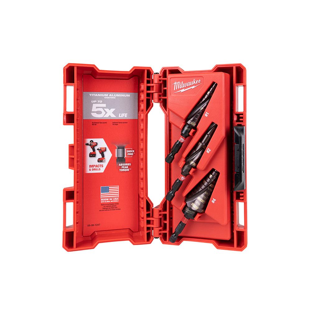 SHOCKWAVE™ Impact Duty™ Step Bit Electrician Set (#1, #4, #9)