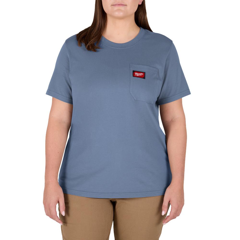 Women&#39;s GRIDIRON™Pocket T-Shirt - Short Sleeve Blue L