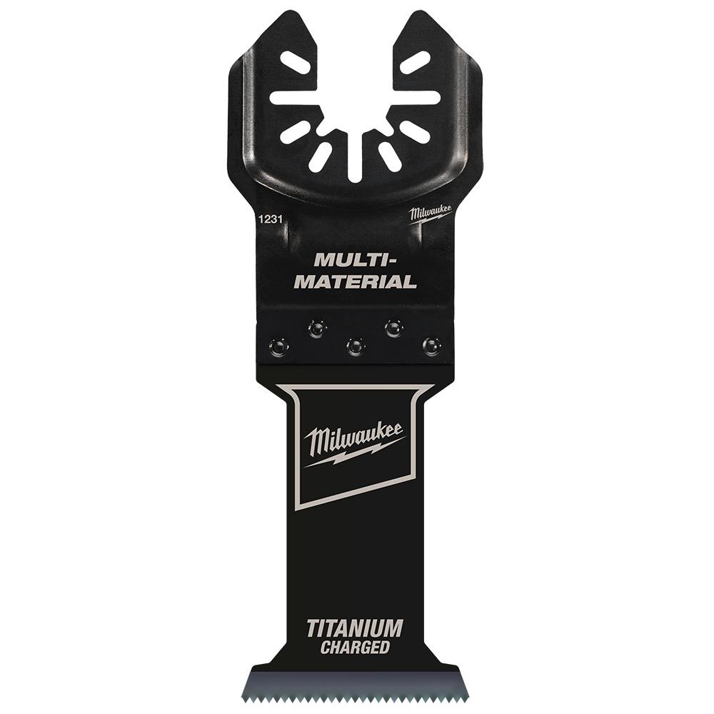 MILWAUKEE® OPEN-LOK™ 1-3/8&#34; TITANIUM CHARGED™ Bi-Metal Multi-Material Multi-Tool Blades 25PK