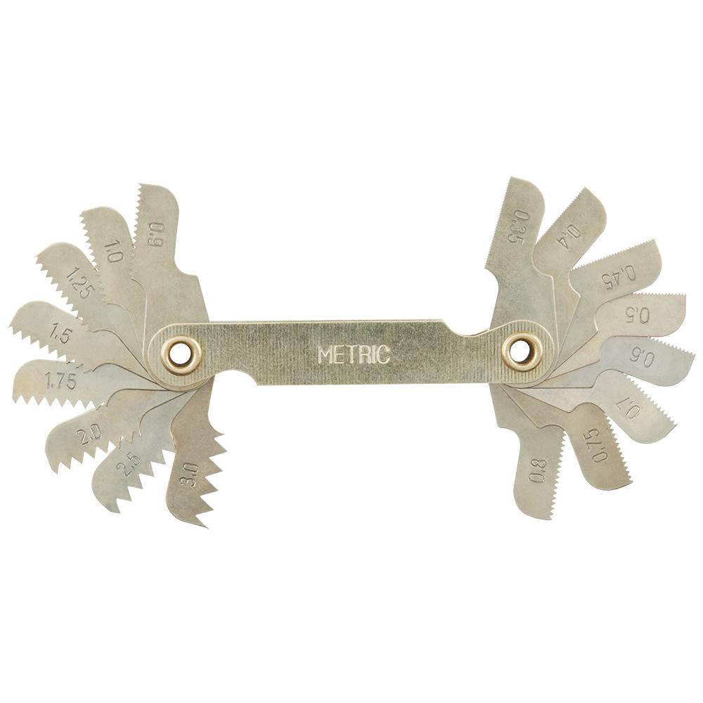 0.35-3.00 mm Metric Thread Pitch Gauge