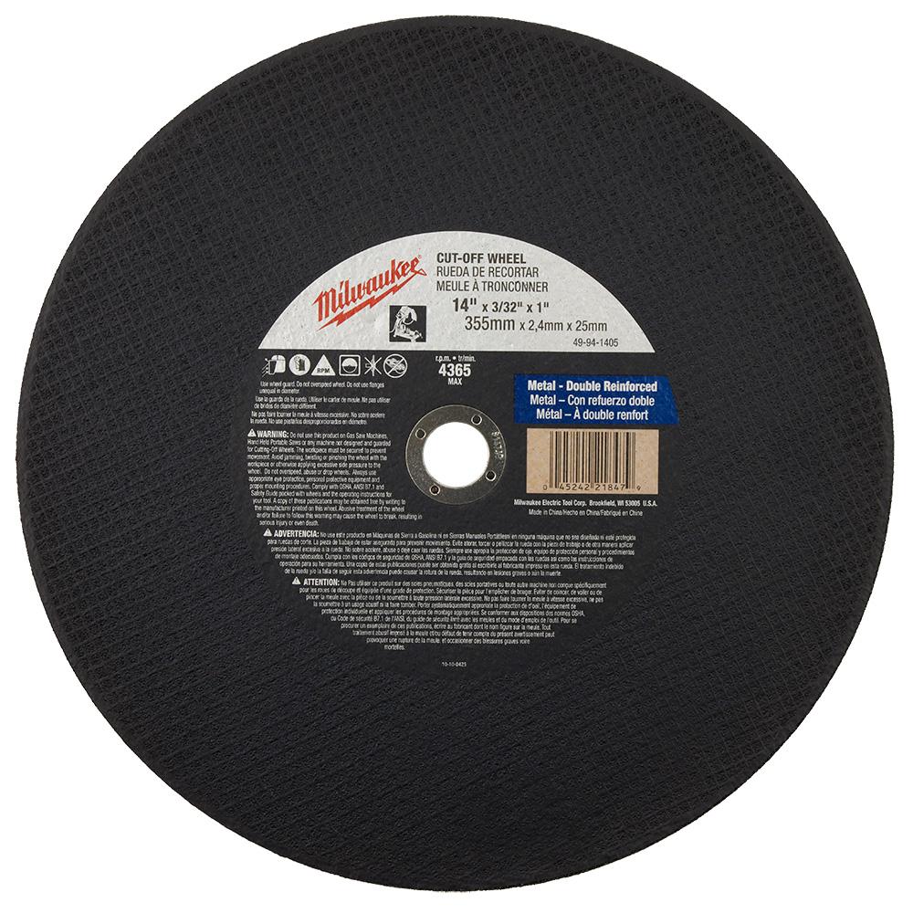 14 in. x 3/32 in. x 1 in. Cut-Off Wheel (Type 1)