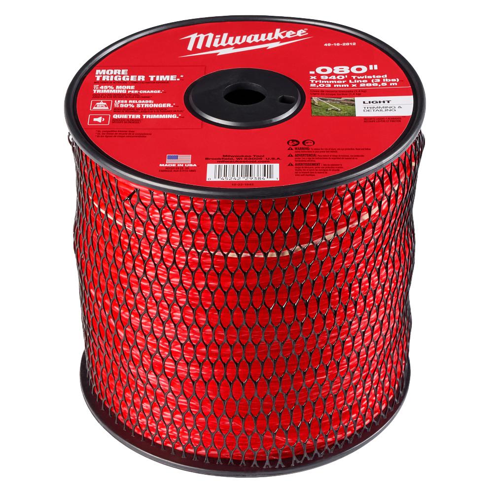 Milwaukee .095&#34; x 1250&#39; (5 lbs.) Twisted Trimmer Line