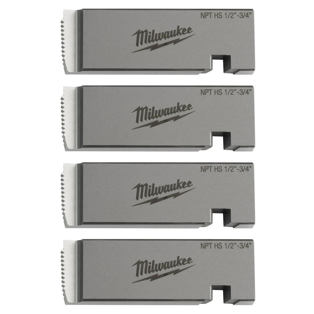 Milwaukee® 1/2&#34;-3/4&#34; HIGH SPEED NPT Universal Pipe Threading Dies