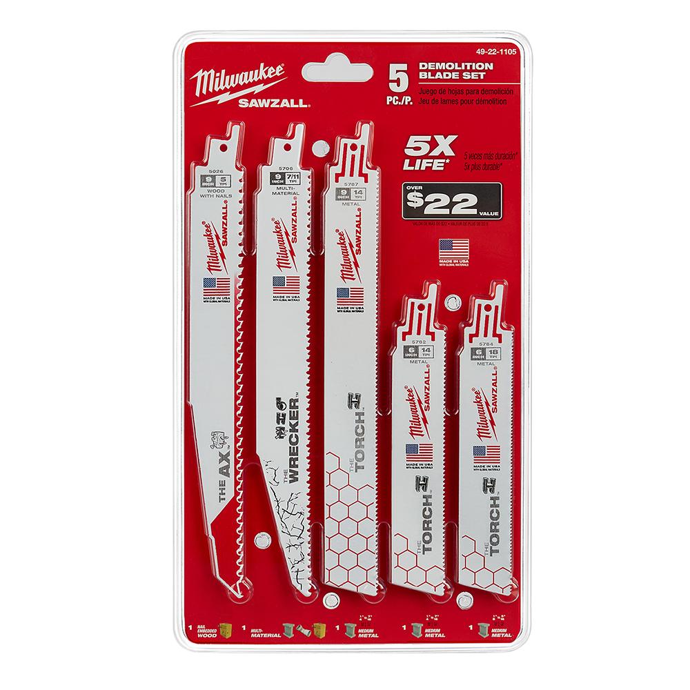 SAWZALL Blade Set (5 Pc.)