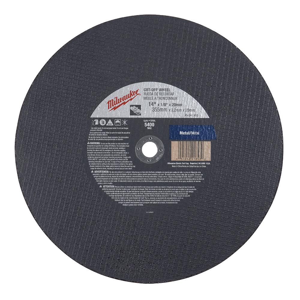 14 in. x 1/8 in. x 1 in. Cut-Off Wheel (Type 1)