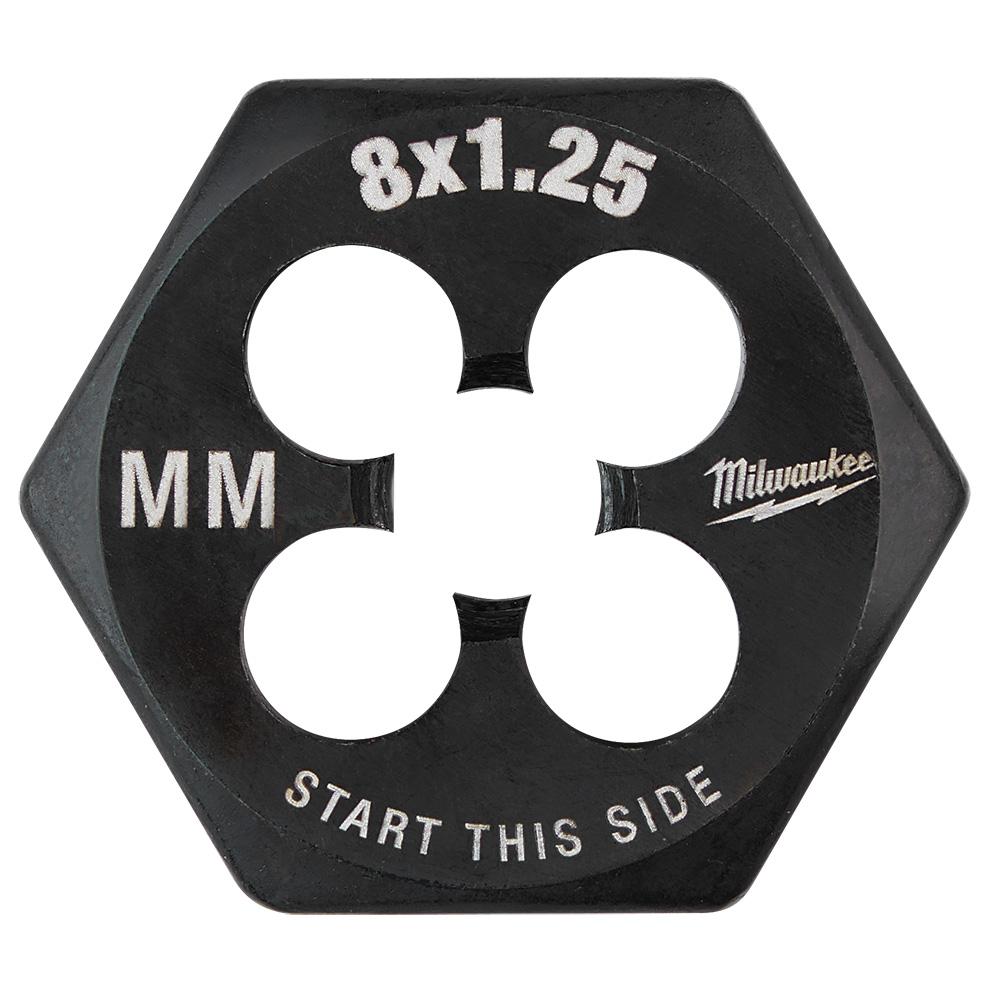 M8-1.25 mm 1-Inch Hex Threading Die