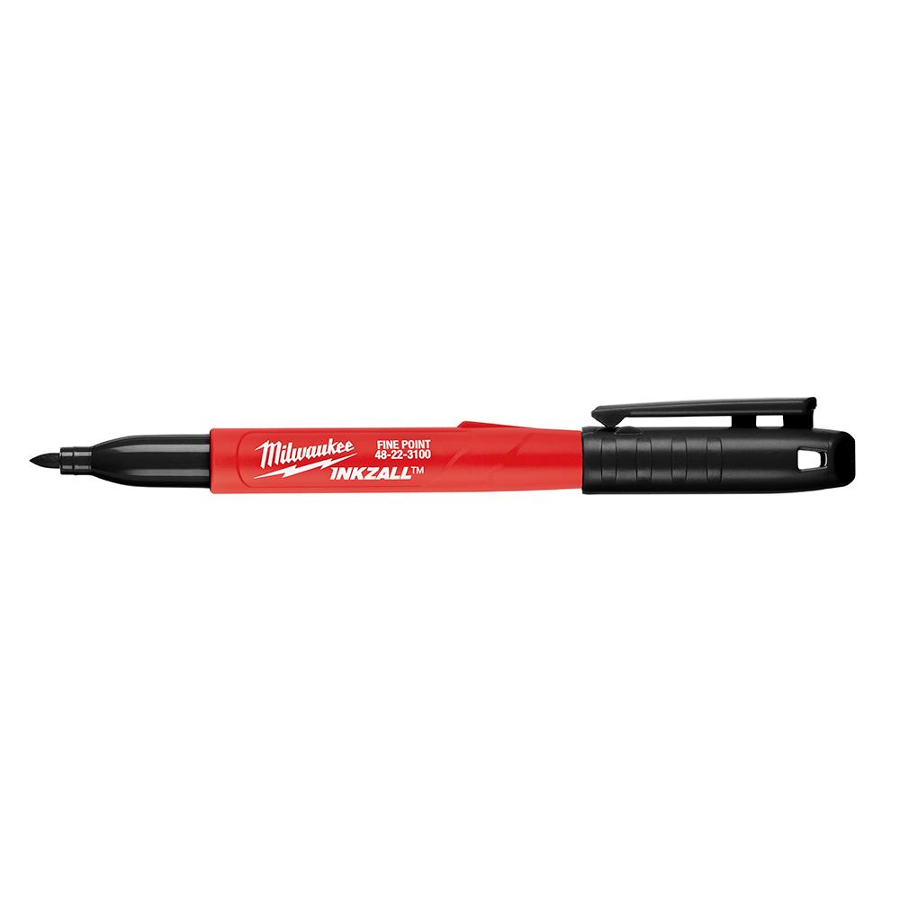 INKZALL™ 12PC Fine Point Black Marker