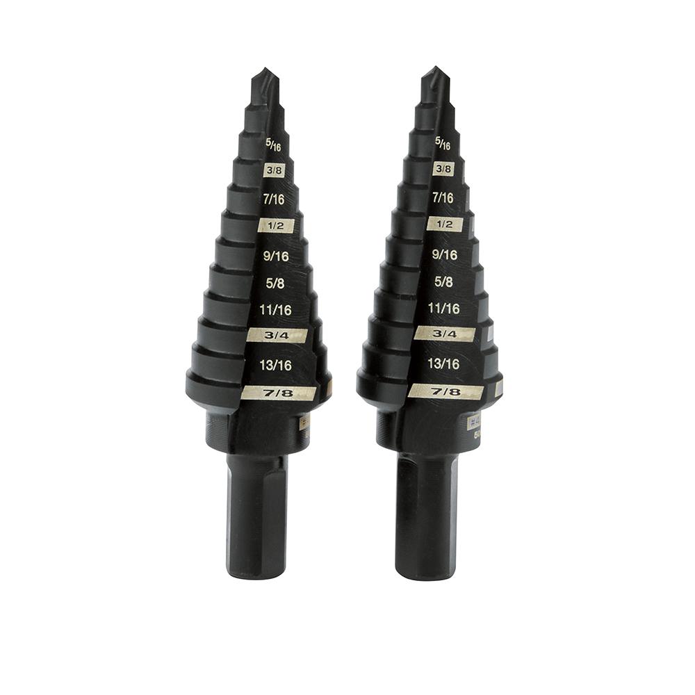 2-Piece #4 Step Drill Bit Set