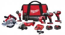 Milwaukee 2696-26 - M18™ Cordless Lithium-Ion 6-Tool Combo Kit