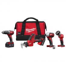 Milwaukee 2695-24 - M18™ Cordless Lithium-Ion 4-Tool Combo Kit 2695-24