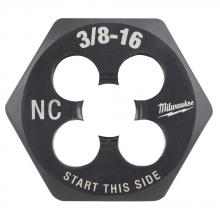 Milwaukee 49-57-5348 - 3/8"-16 NC 1-Inch Hex Threading Die