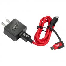 Milwaukee 48-59-1209 - 3ft USB-C and 2.1A Wall Charger w/Micro USB Adaptor
