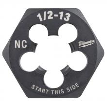 Milwaukee 49-57-5360 - 1/2"-13 NC 1-Inch Hex Threading Die